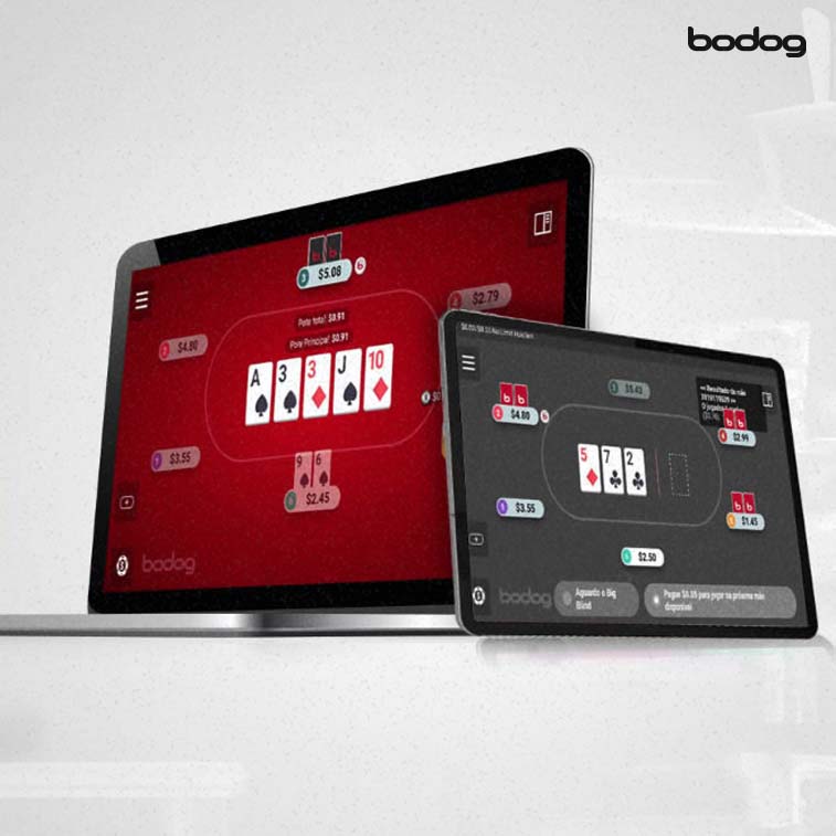 Torneios da Bodog no computador e tablet.