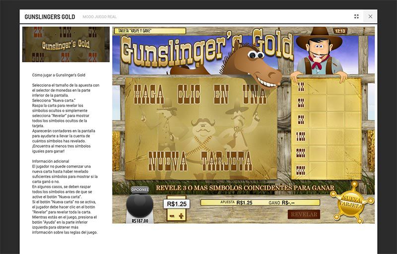 Gunslinger descripcion bodog