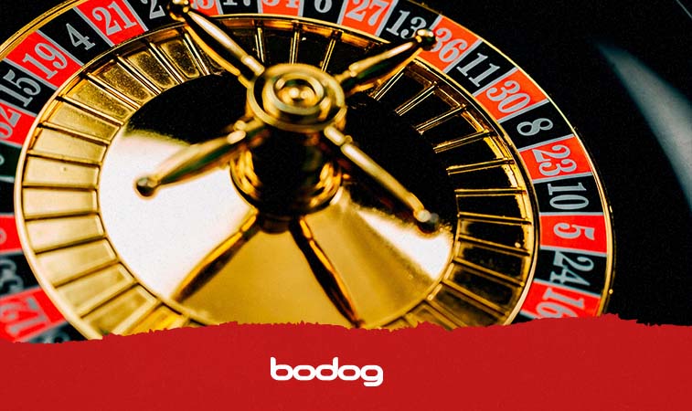 una ruleta con fondo negro