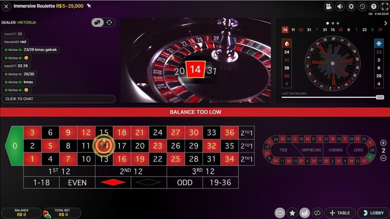 immersive roulette painel bodog