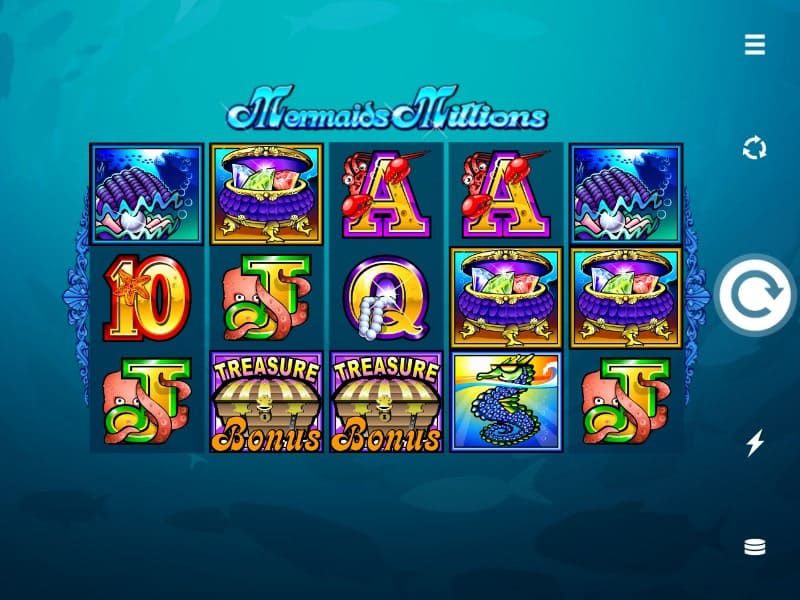 mermaids millions simbolos bodog