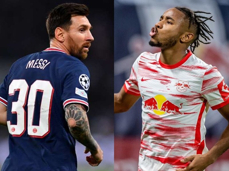 messi nkunku psg leipzig