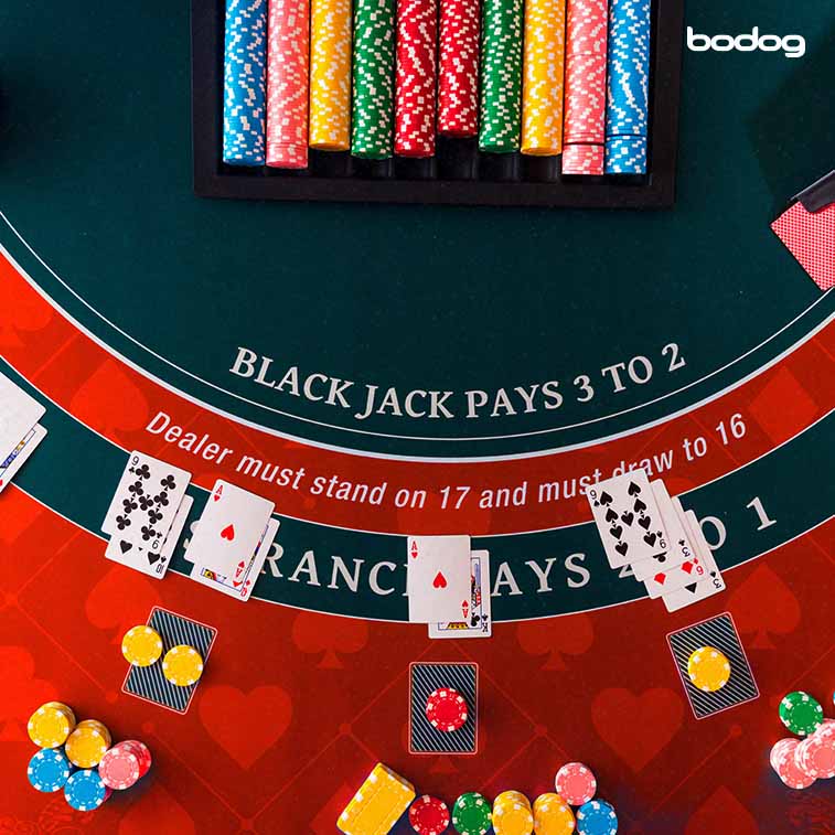 Pratique Blackjack jogando online na Bodog!