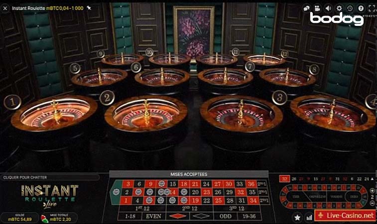 mesas instant roulette