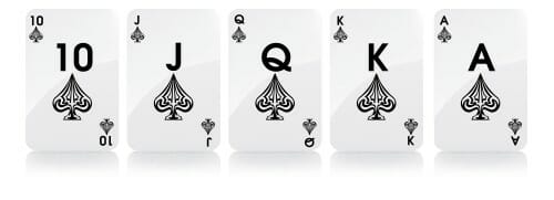 royal flush mãos de poker