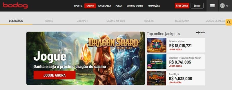 melhores jackpots online