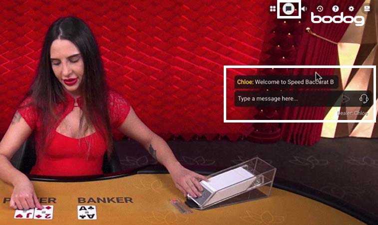 Chat en vivo de speed baccarat