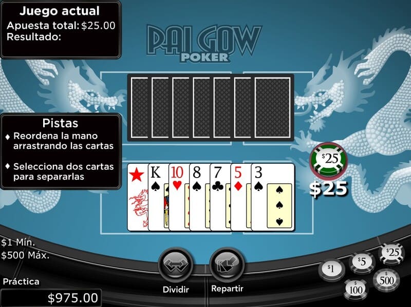 jugar pai gow poker