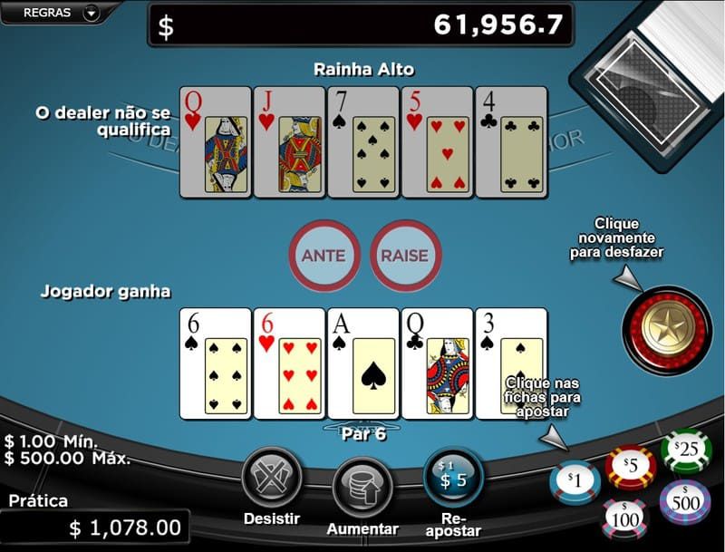 jogador ganha caribbean poker