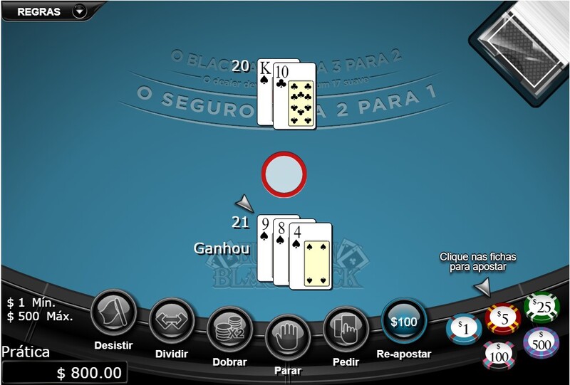 jogar european blackjack