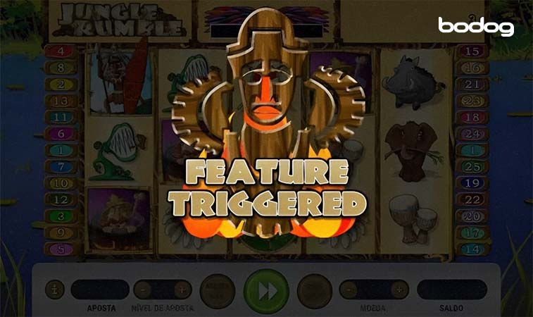 una victoria en el slot Jungle Rumble