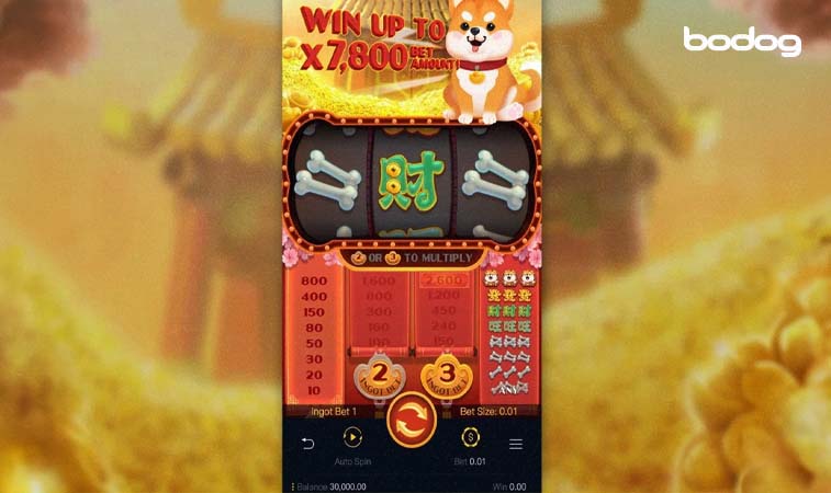 Pantalla de juego win win won