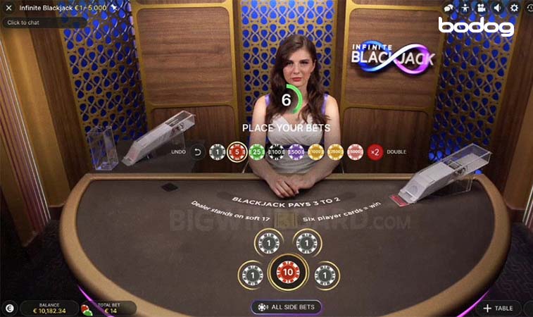 apuestas infinite blackjack Elegir apuesta en infinite blackjack