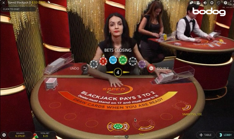 apuestas speed blackjack Apuestas en mesa online de speed blackjack