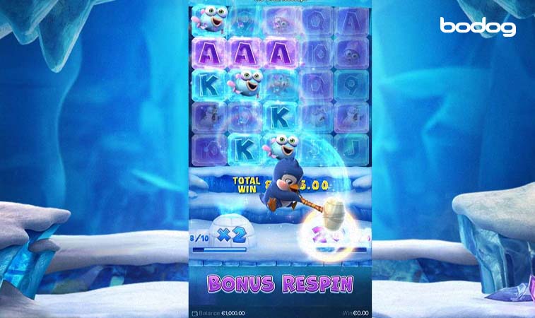 Bonus respin del juego The Great Icescape