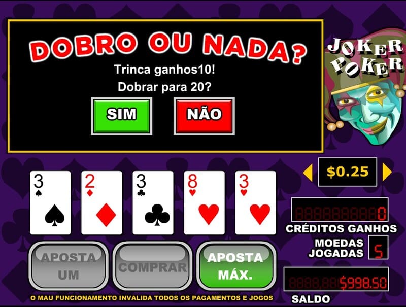 dobrou o nada joker poker