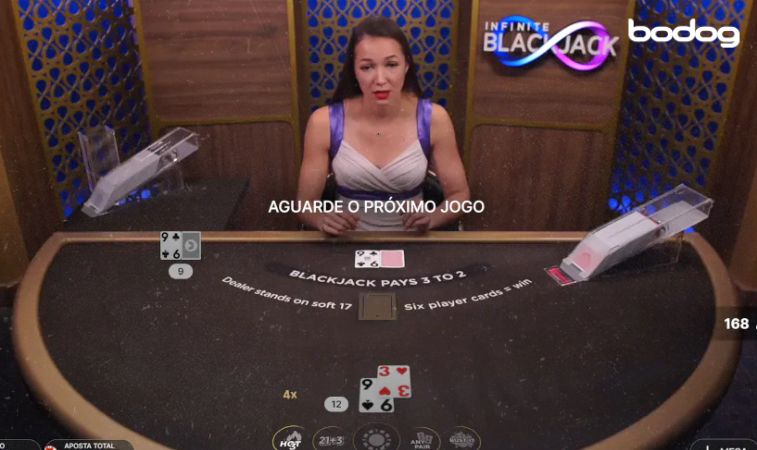 Acesse a mesa no cassino ao vivo