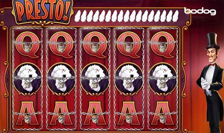 Jogo presto com todos os símbolos alinhados