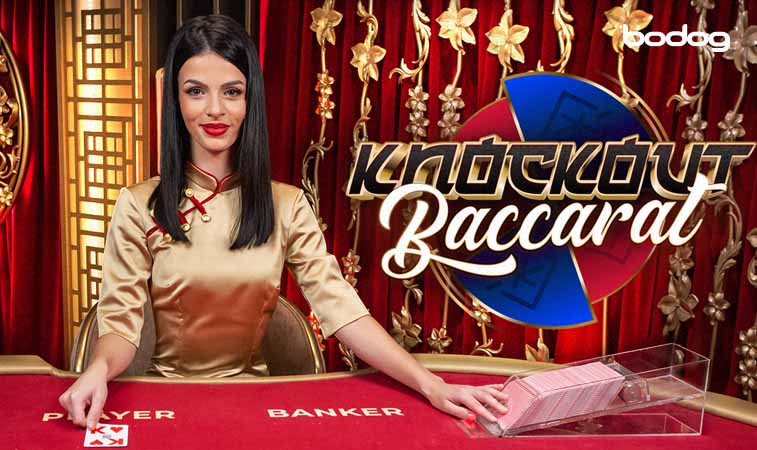 knockout baccarat juego Crupier y logo de knockout baccarat