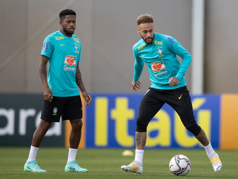 treinamento neymar brasil