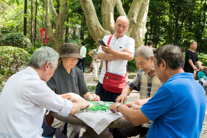 jugadores mahjong