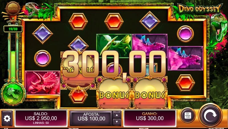 bonus slots dinossauro