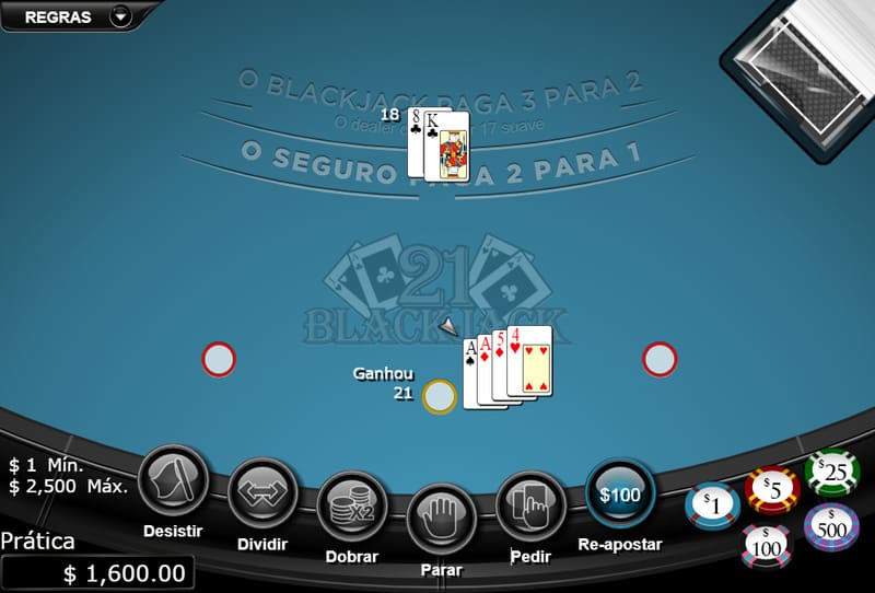 jogar blackjack online