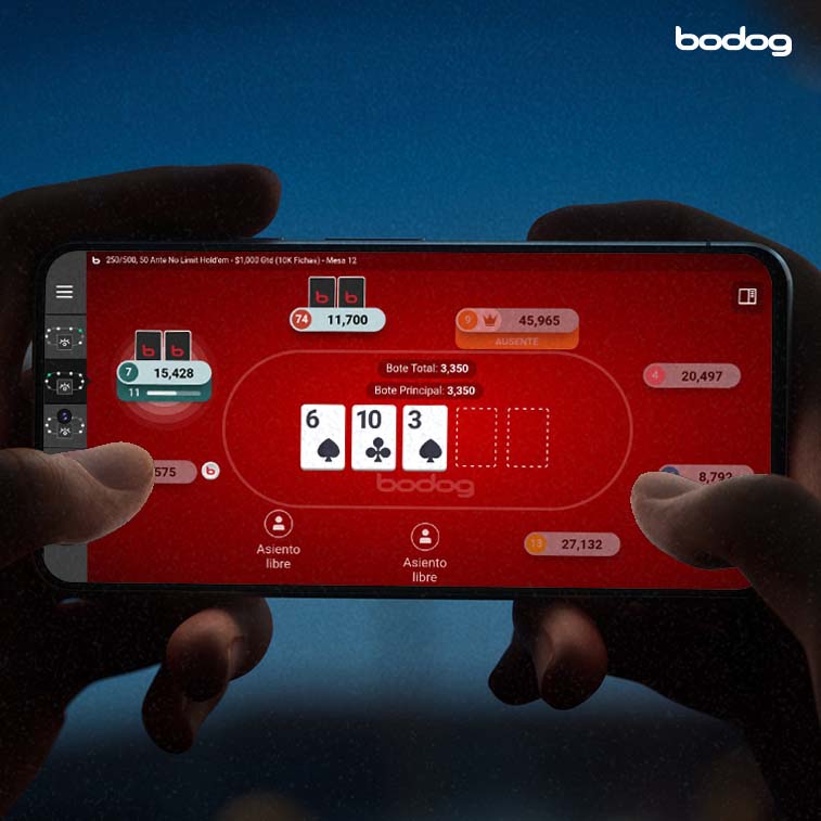jugar poker celular 1 Móvil en una ronda en vivo de poker en Bodog
