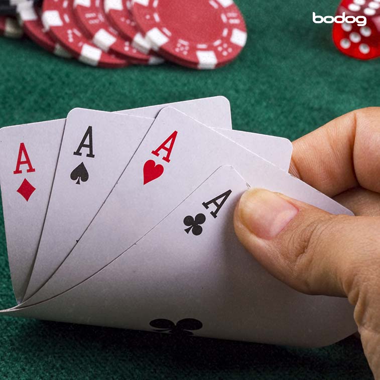 Combinação de mãos no poker com Ás