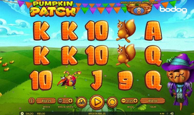 5-Pumpkin Patch - Um caça-níqueis alegre de abóboras bailarinas