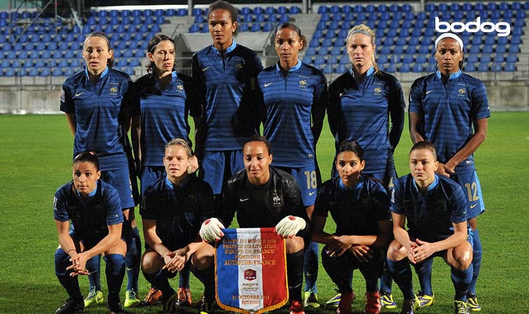 A equipe feminina de futebol da França