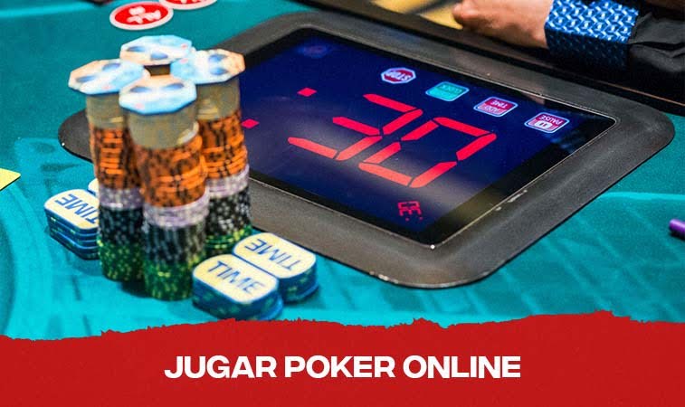 action clock poker Reloj en mesa de poker