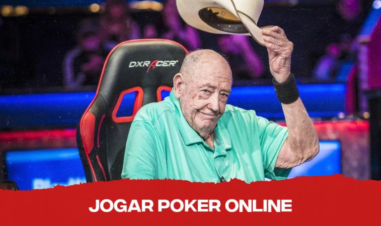Doyle Brunson com seu chapéu icônico na WSOP