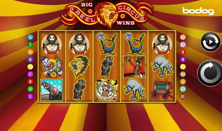 jugar reel circus 1 Líneas y personajes de la slot 5 Reel Circus