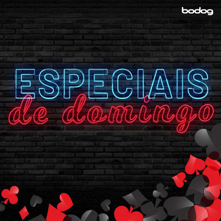 Letreiro iluminado “Especiais de domingo”