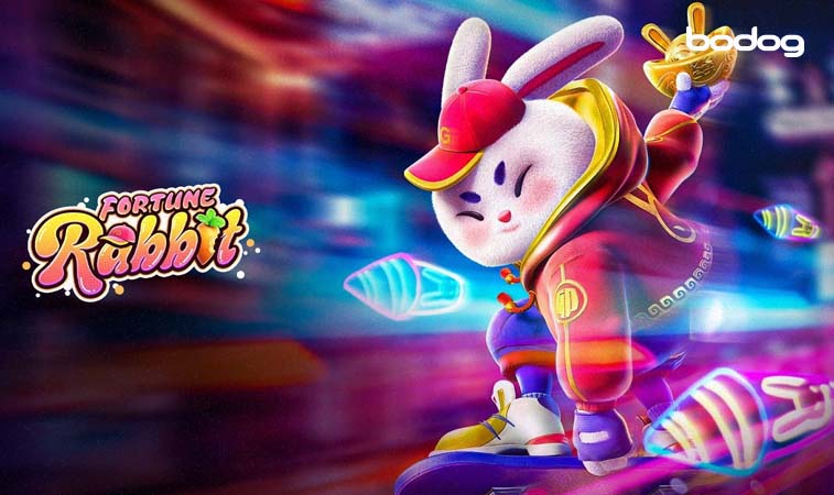 fortune rabbit slot Gráfica de conejo con logo de Fortune Rabbit