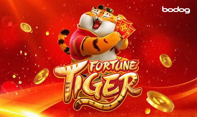 fortune tiger slot Gráfica de tigre sonriente con logo de Fortune Tiger