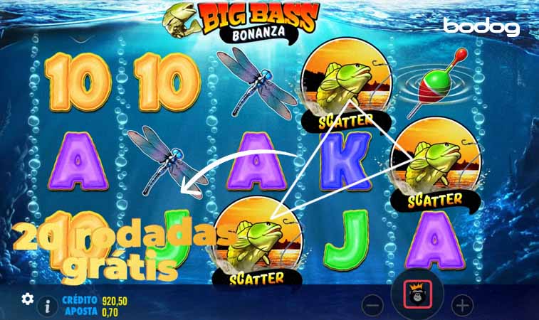Captura de pantalla del slot Bigger Bass Bonanza