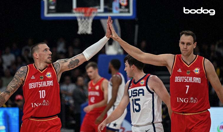 O rendimento da seleção alemã masculina em campeonatos internacionais