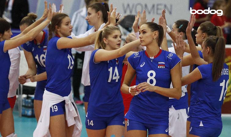 Esse é o atual momento do time russo feminino de voleibol