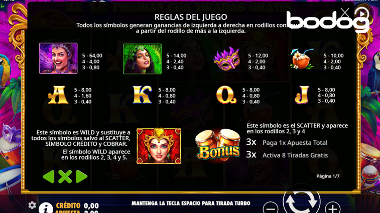 Heart of Rio reglas juego