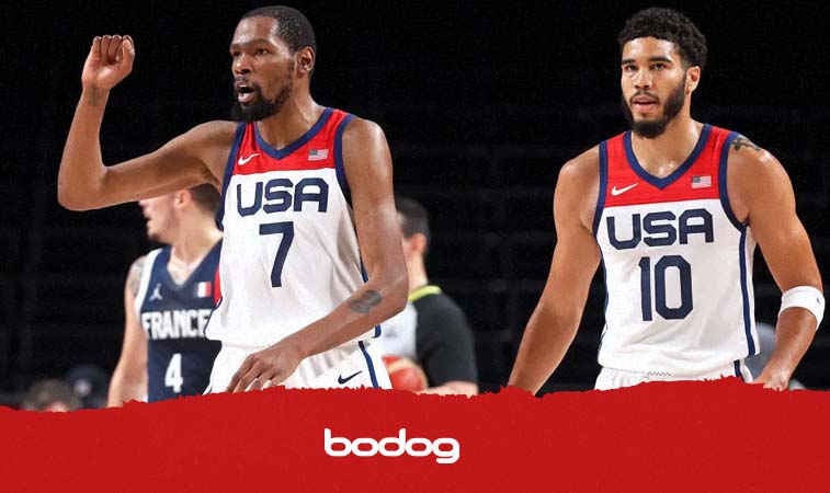 A seleção dos Estados Unidos na busca de mais vitórias no basquete