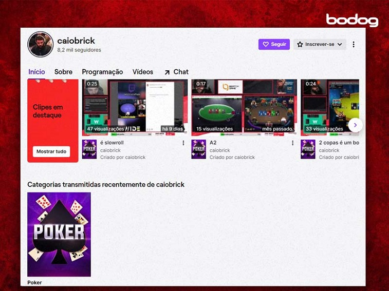 Caio Brick no Twitch