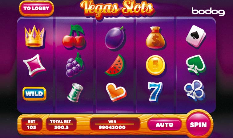 efecto consola slot Pantalla del juego Vegas Slots