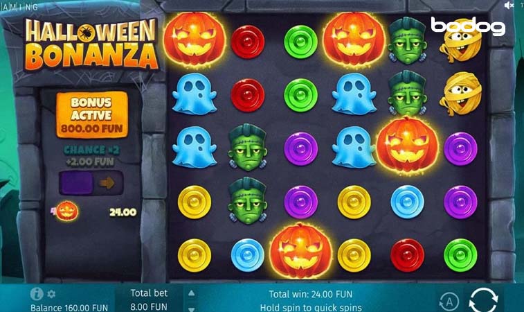 Pantalla del juego Halloween Bonanza