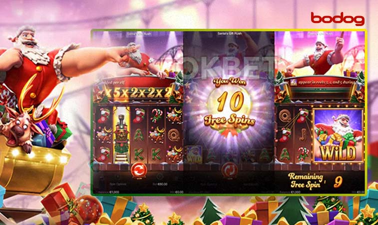 Pantalla del juego Santa’s Gift Rush