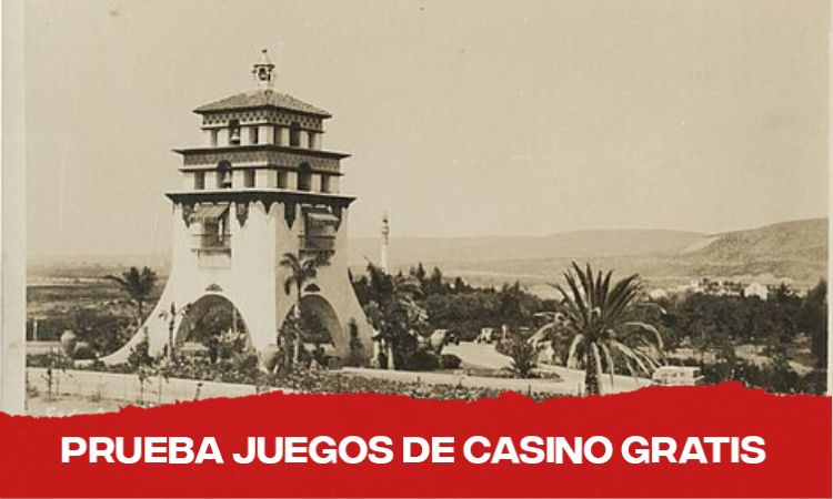 Image histórica del Casino Agua Caliente en blanco y negro