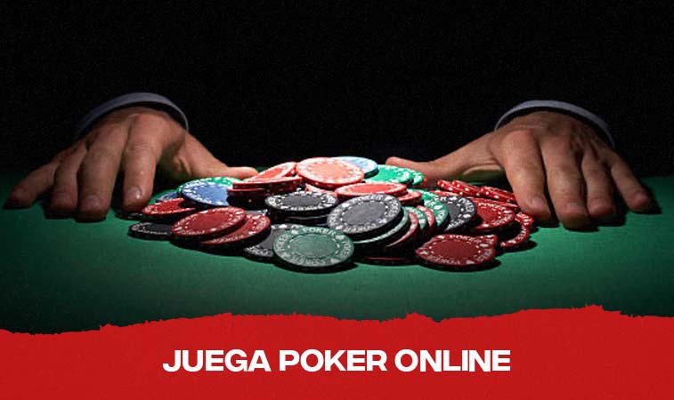 Manos con fichas de poker