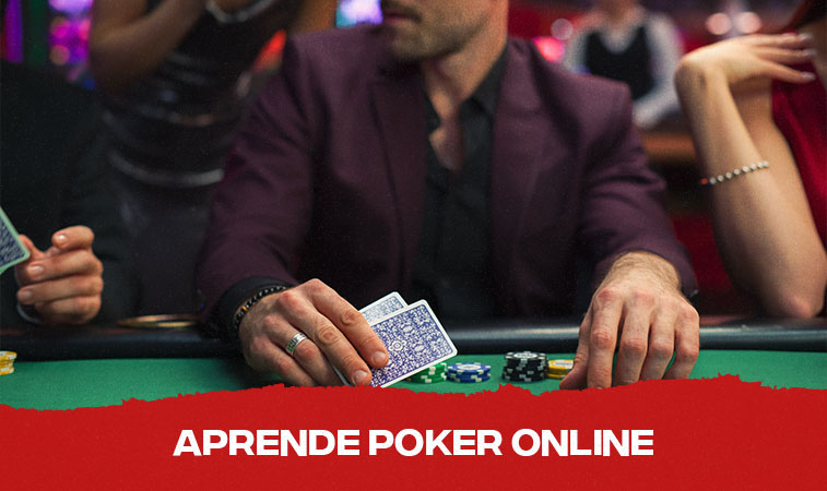 Jugador de poker en mesa de casino