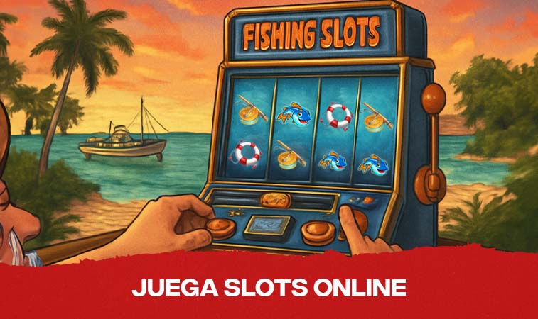 Ilustración de maquina tragamonedas de pesca